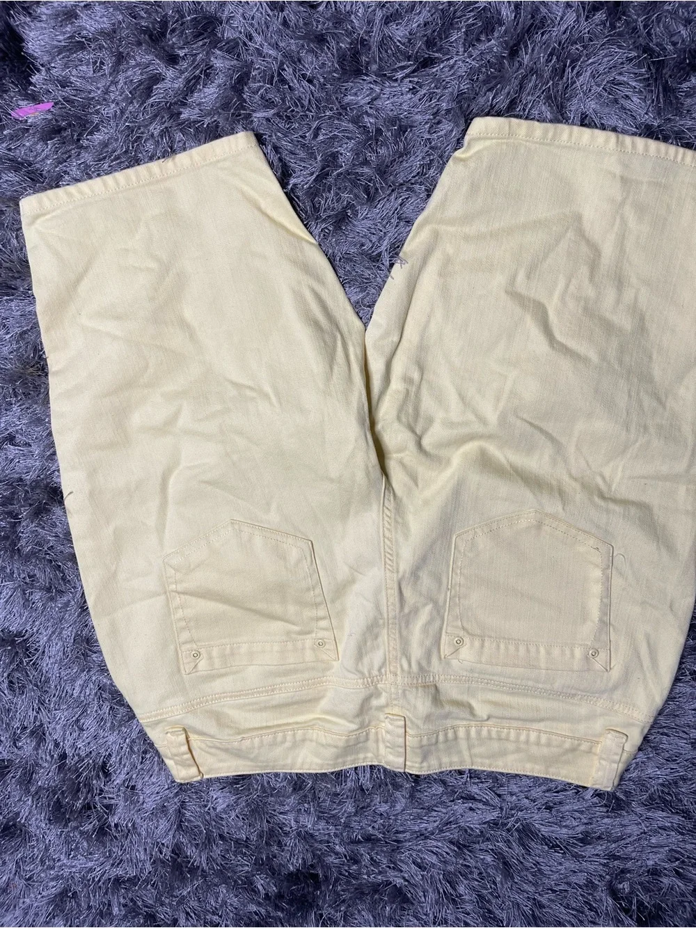 Men's Light Yellow Denim Jean Shorts